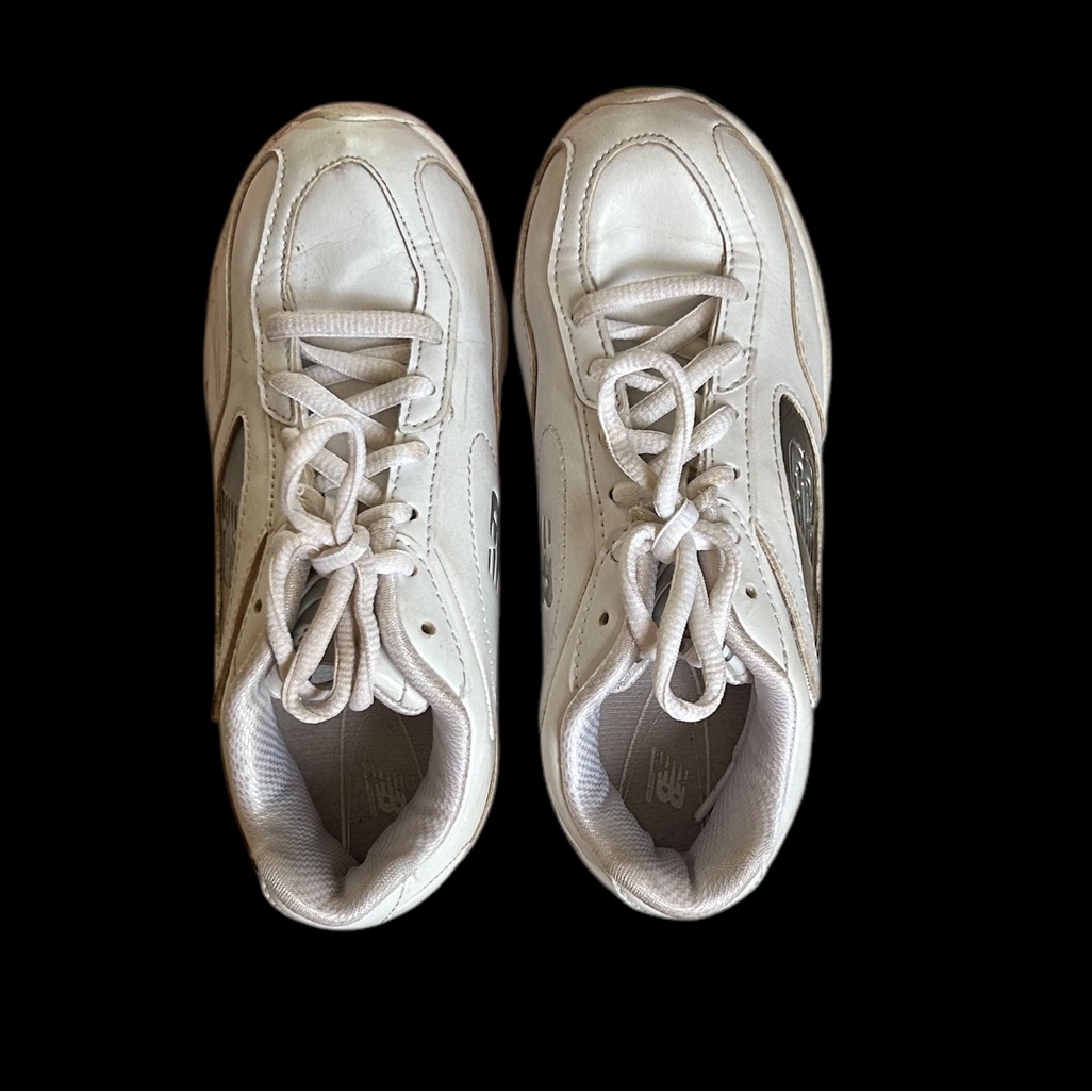 New Balance White Cheer Sneakers Kids 12.5 With Changeable Colors